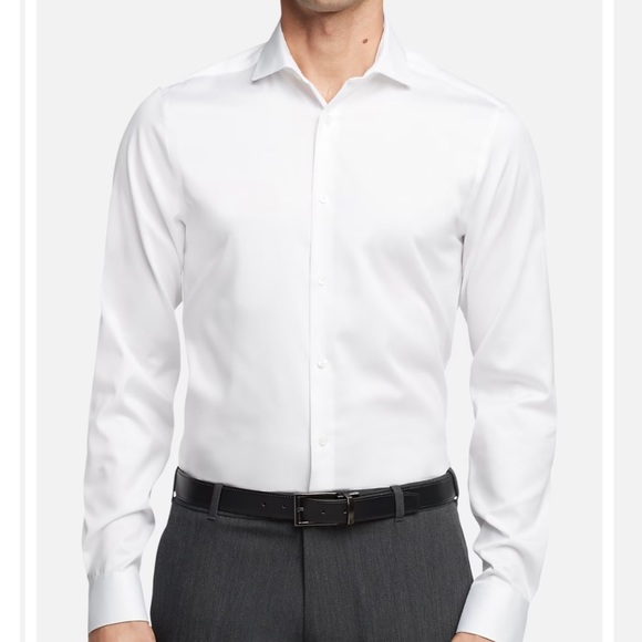 Men’s Calvin Klein Slim Fit Botton Up Dress Shirt - Picture 1 of 9